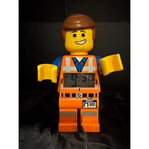 Emmet The Lego Clock Alarm Snooze Light Up Display